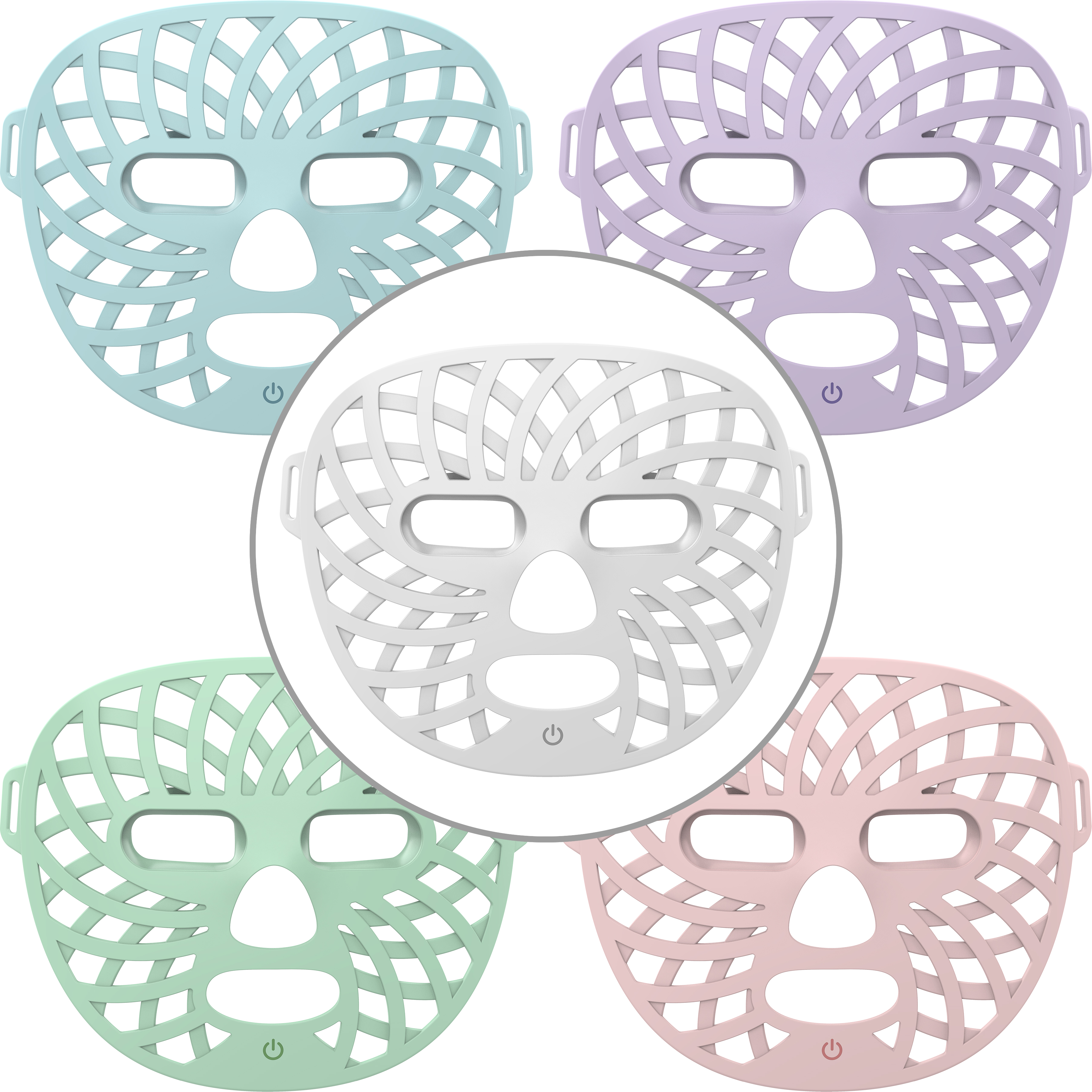 Sungpo Chojoy Portable 7 Color LED Face Mask Photon Therapy Device for Facial Care and Anti Aging