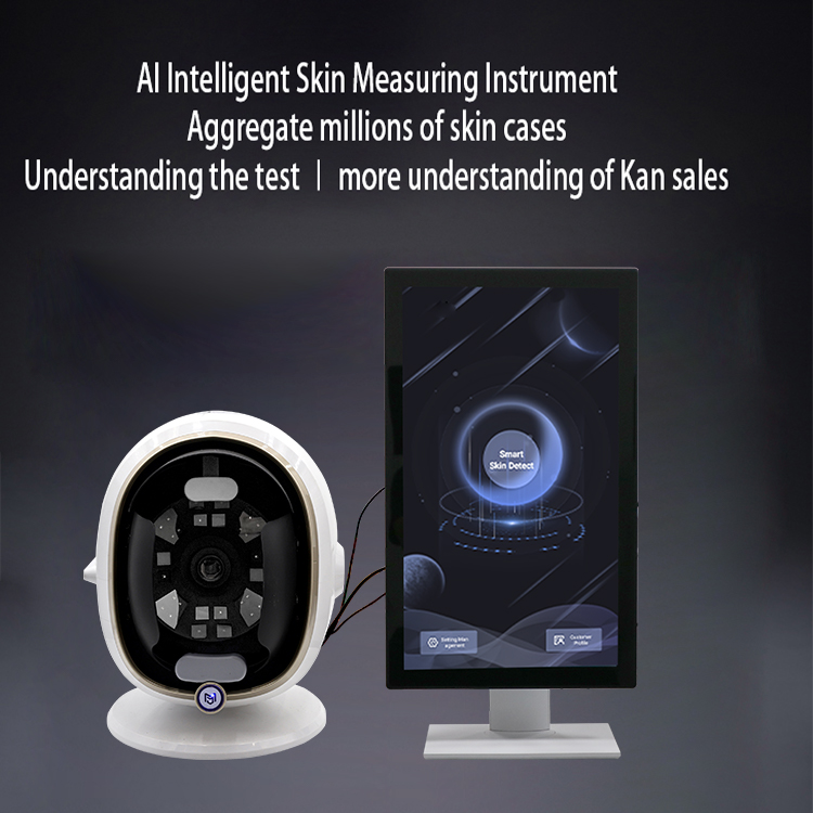 3D Pro AI Skin Analyzer ABS Material Home Use Facial Skin Scanner with 14 Analysis Items