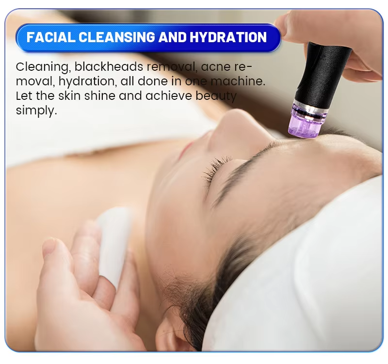 Factory Price Hydrodermabrasion Facial Machine Oxygen Jet Technology Portable for US IT Deeply Cleanses Pores Hydrates Skin
