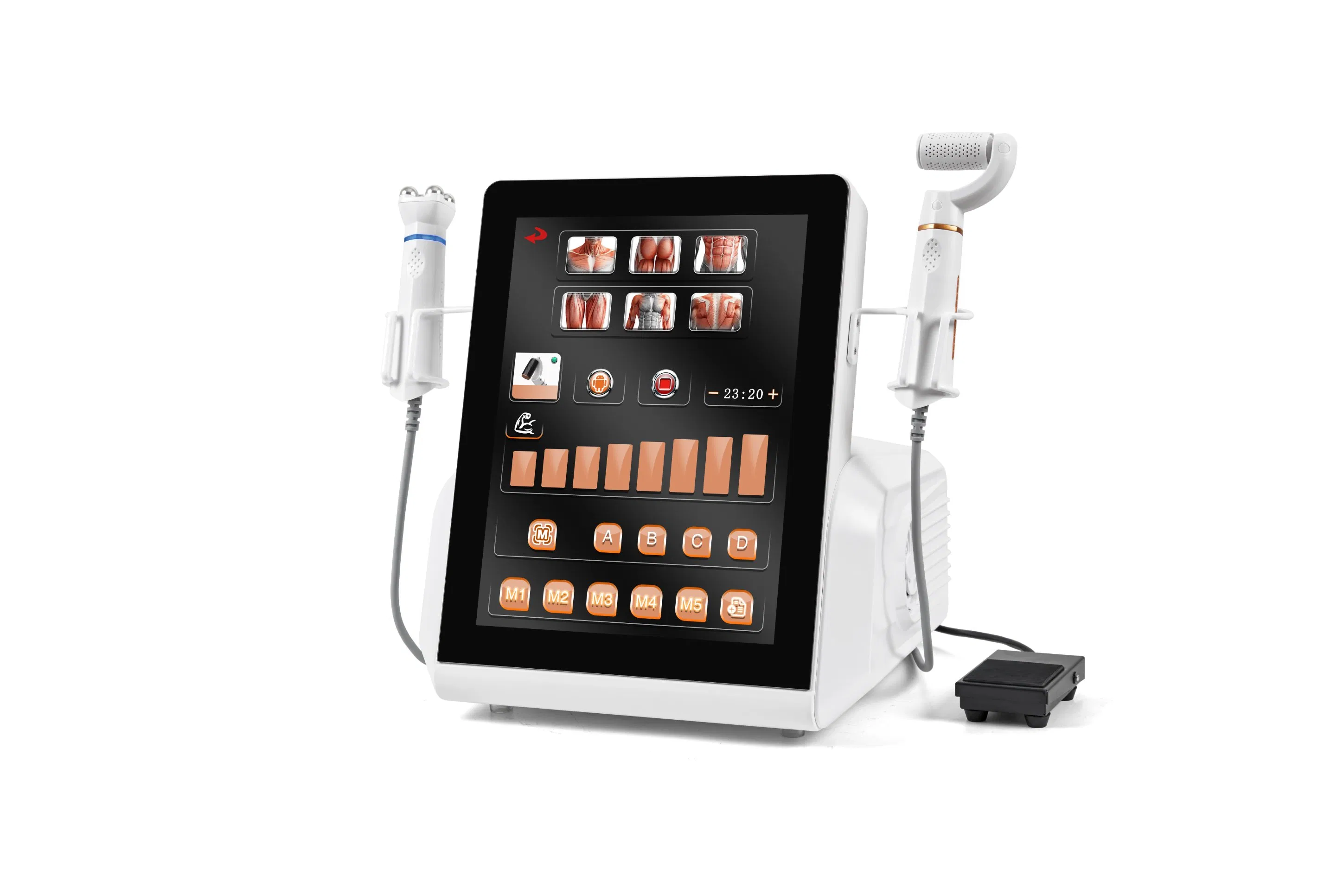 Newest 3 in 1 Plasma EMS RF Acne Removal Ozone Plasma Eyelid Neck Face Lift Plasma RF Skin Tightening Rolling Machine