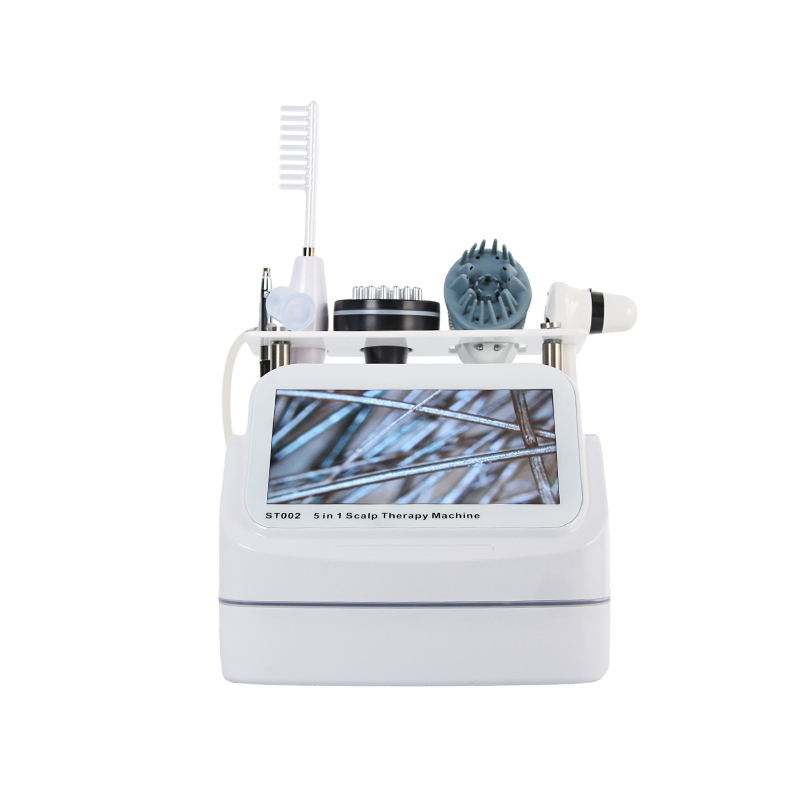 5-in-1 Hair Hydrotherapy Scalp Analyzer Desktop With Magnifying Lens Microscope Scalp Massage Machine