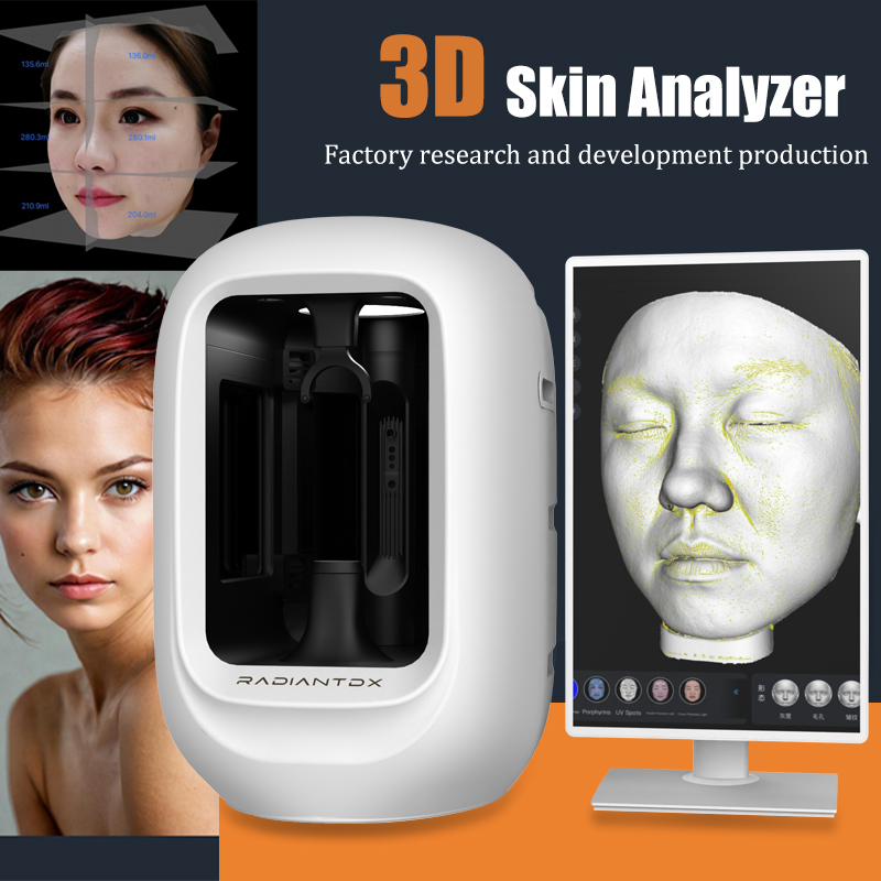 Instant Non-Contact 3D AI Skin Analyzer Facial Machine for Face, Boost Client Trust &amp; Sales in Beauty Salon (Free App)