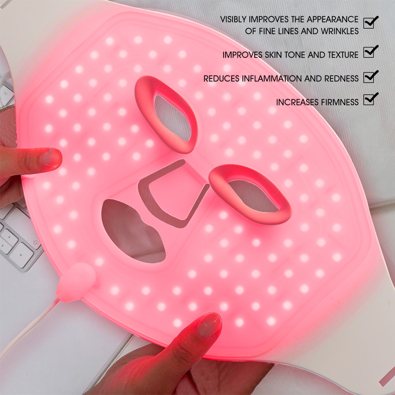 Home Beauty Device 2024 Portable Infrared Red Light Therapy Device Led Face Mask Red Light Therapy Mask