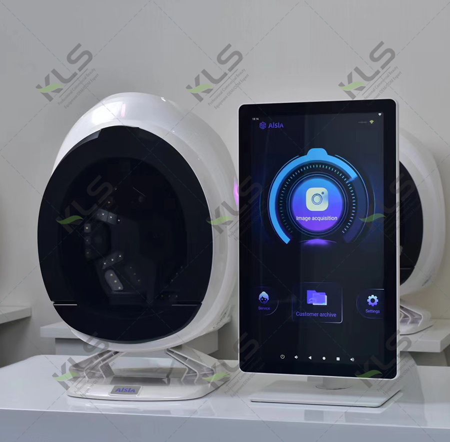 2025 Newest 21.5 Inch Screen Portable 3D AI Scanner Camera Device Facial Test Skin Face Analysis Machine Skin Analyzer Machine