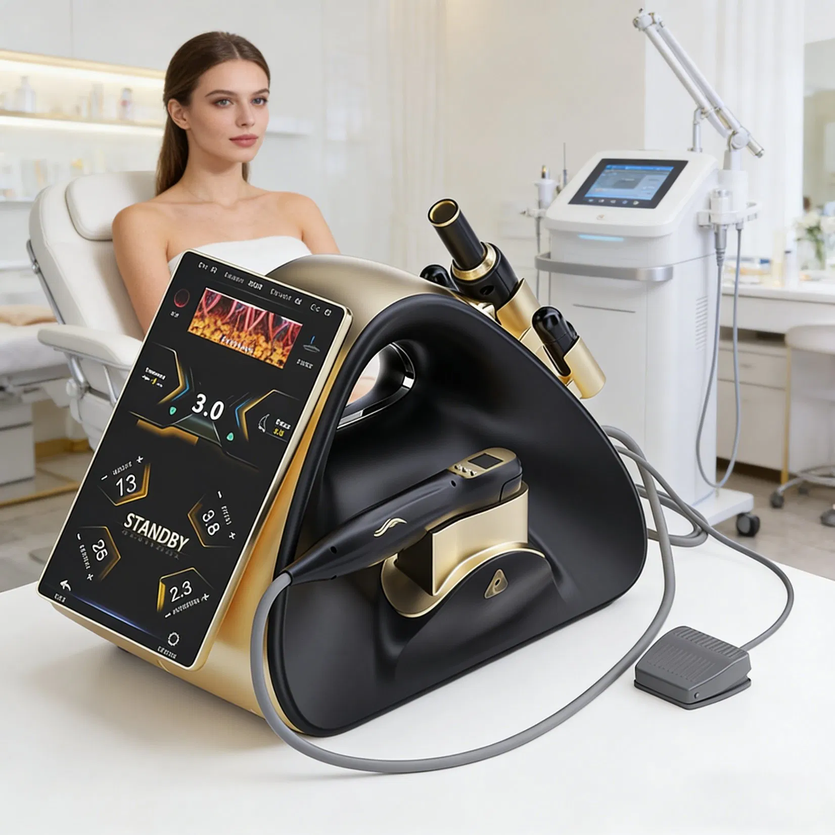 Maquina Hifu 22D Hifu Max Ultra Stable Performance Hifu Device Face Lifting Body Tightening Vaginal Rejuvenation Custom Logo