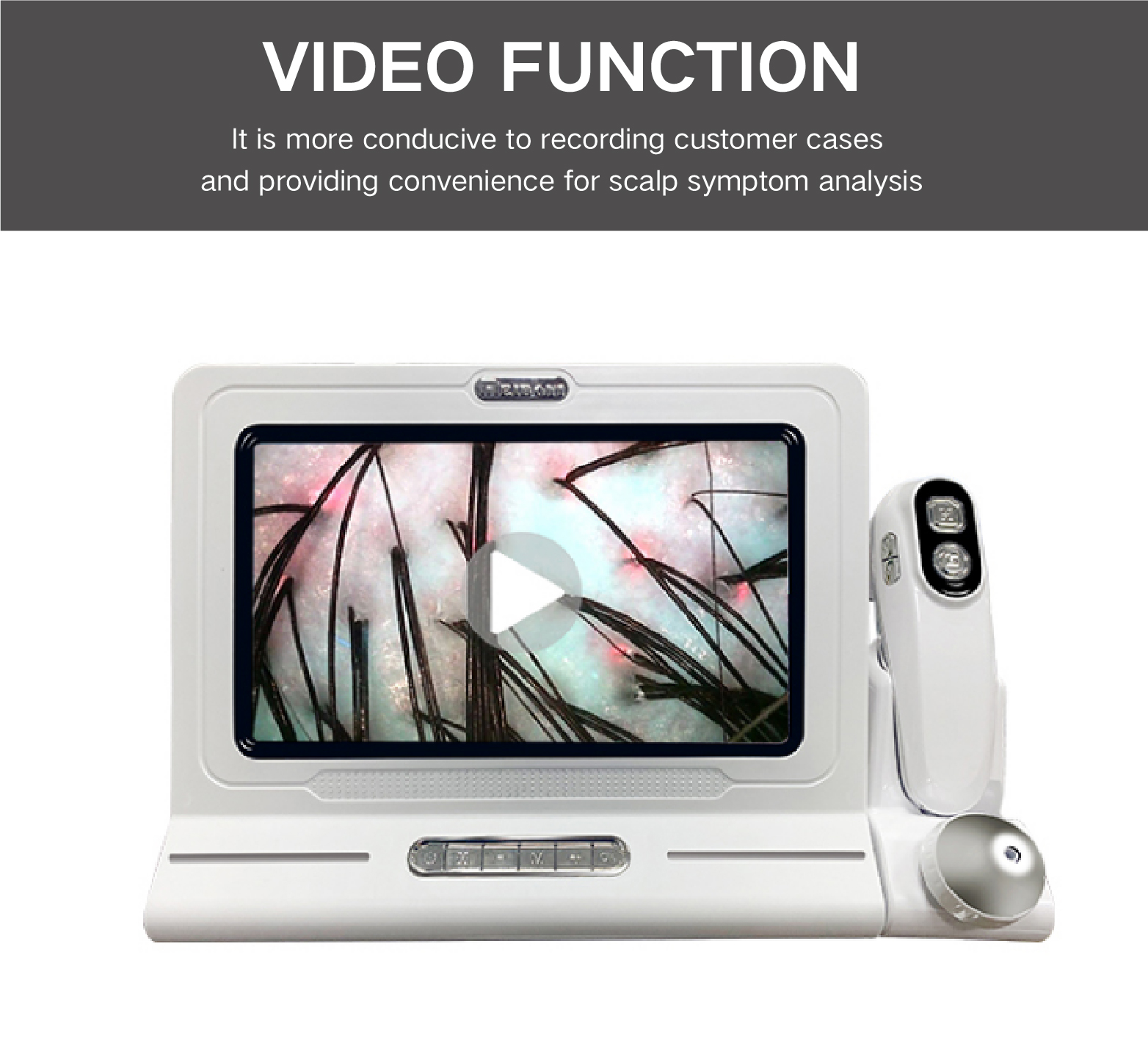 HD Digital Microscope Hair Follicle Detector Scalp Diagnostic Machine 11 Inch LCD Skin Analysis Scanner