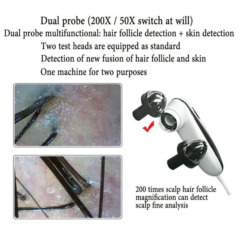 Meiboyi Portable USB Connection Scalp Hairs Scanner Scalp Analyser Camera Hair Analysis Machine Home Use Beauty Salons