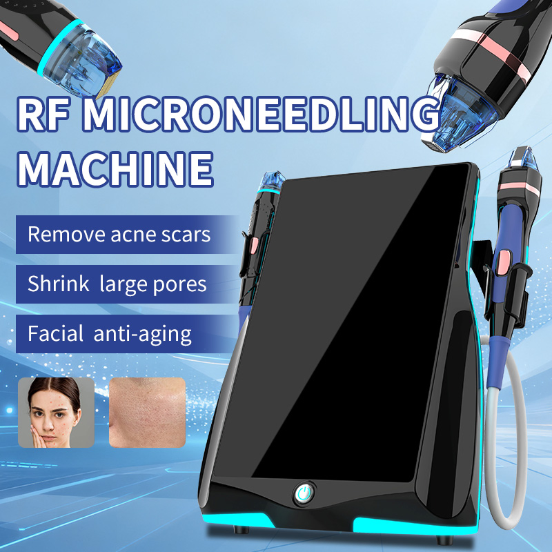 Ice Gold 2 Handles Wrinkle Removal Skin Tightening Anti-Aging RF Microneedling Machine