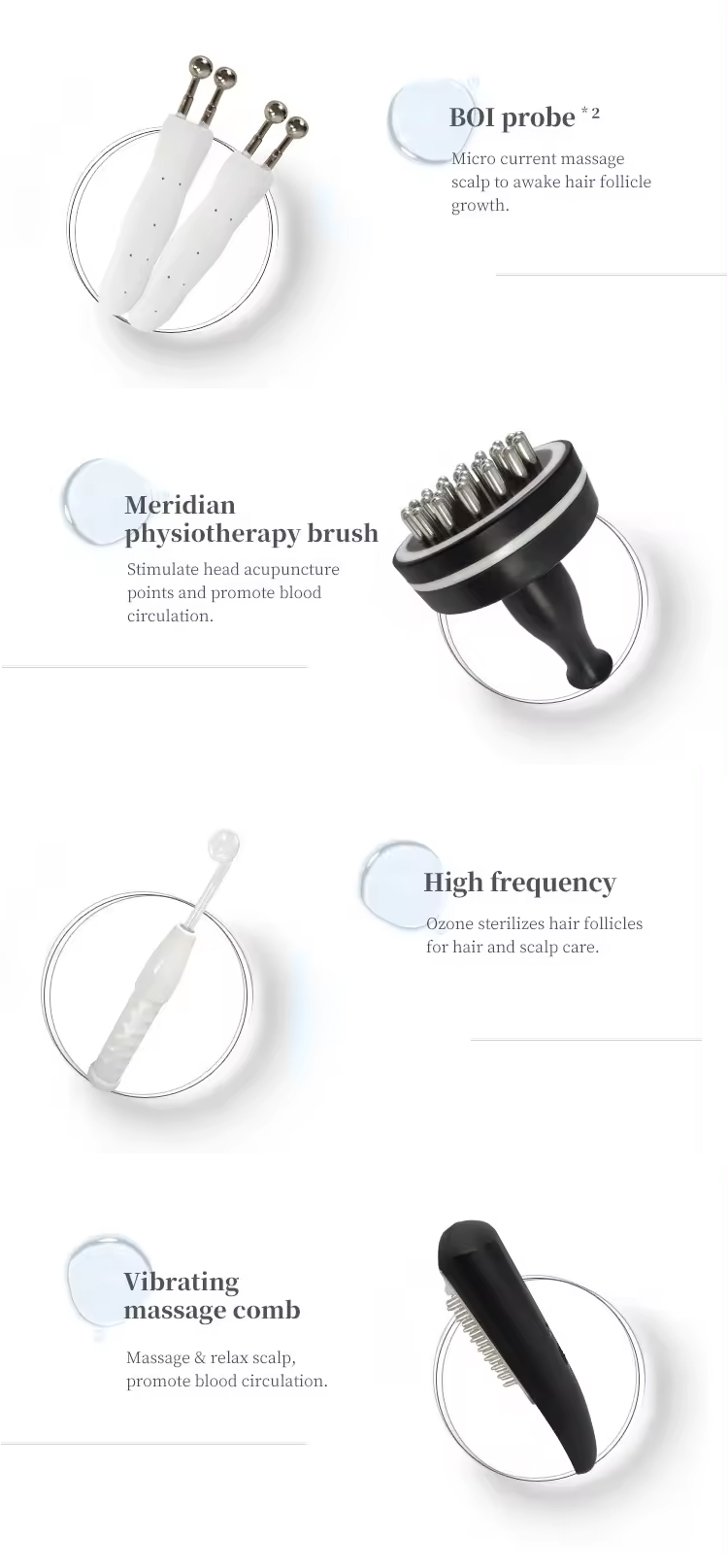 Professional 5-in-1 Multi-functional ABS Portable Desktop Hair Scalp Analyzer Tricoscope Digital Microscope Machine SPA/Salon
