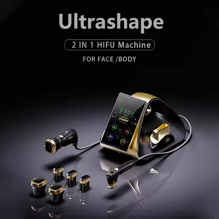 2 Handles Improving Jaw Line Face Care Skin Lifting Building Muscle Burn Fat Body Slimming Wrinkle Removal Anti Anging Hifu SPA Device