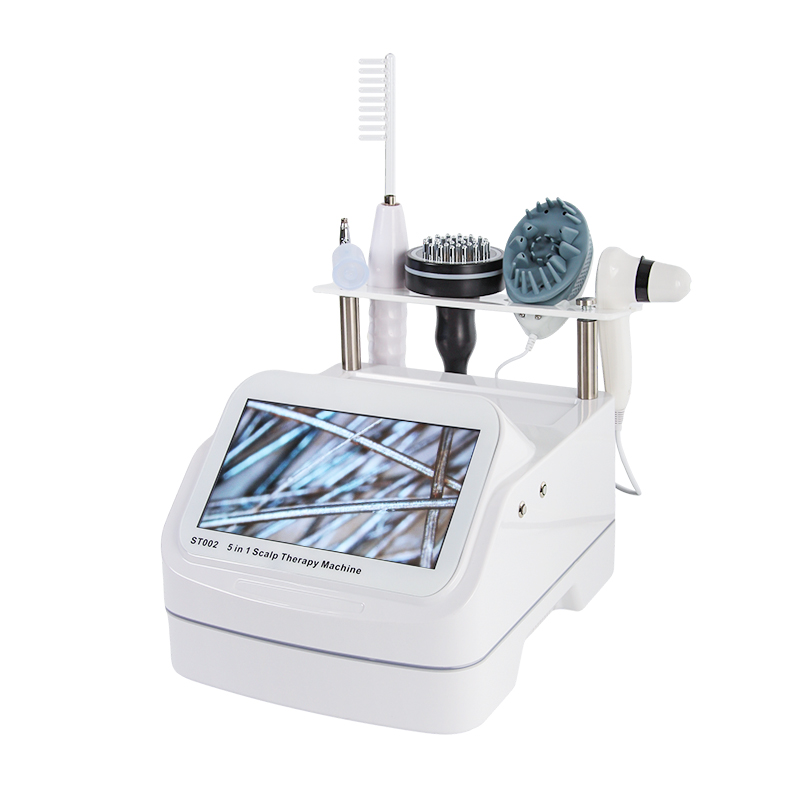 5-in-1 Hair Hydrotherapy Scalp Analyzer Desktop With Magnifying Lens Microscope Scalp Massage Machine