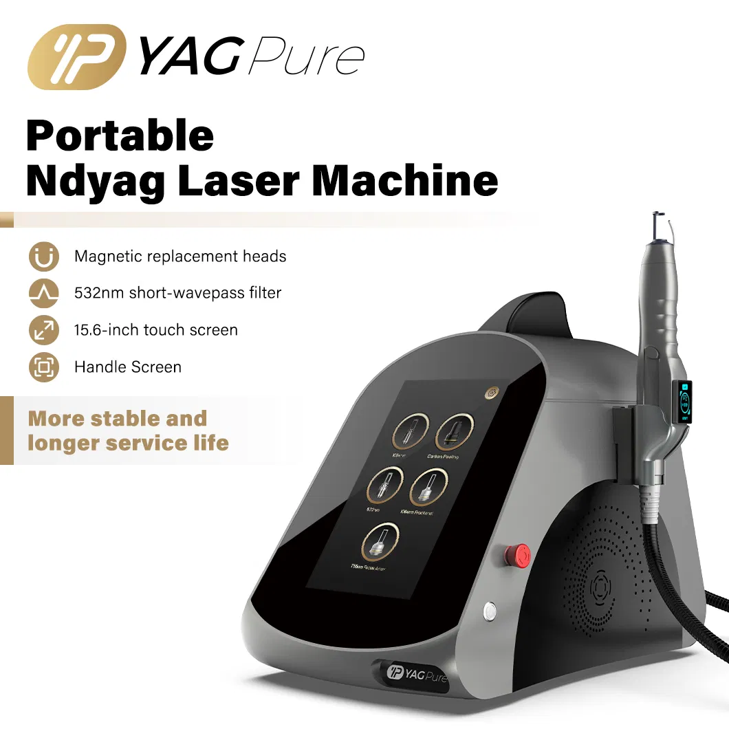 Professional 5 Million Shots 4 Wavelength Carbon ND YAG Laser Treatment 12ns Salon Beauty Laser Tattoo Removal Machine Price