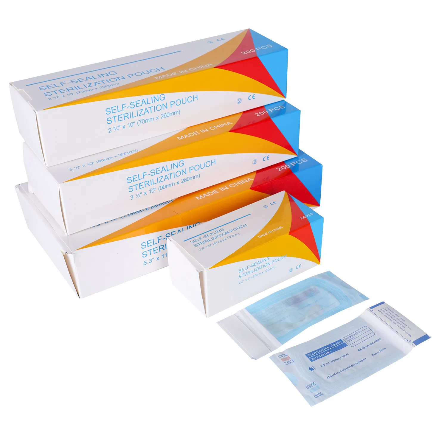 Sterilization Flat Pouch Reel Sterilization Gusseted Sterilization Pouch Roll