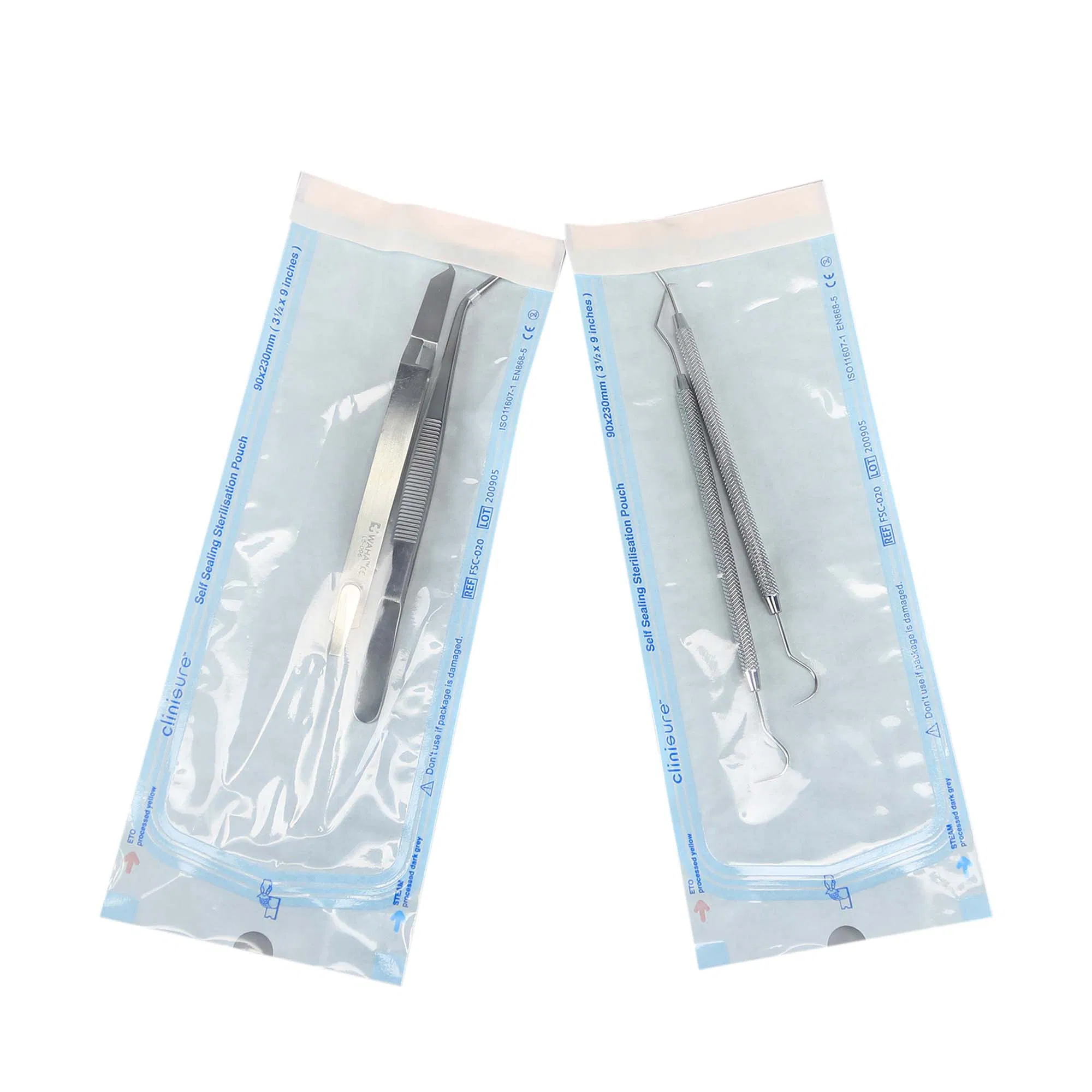 Self-Sealing Sterilization Pouch Dental Medical Packaging EOS Sterile Pouch