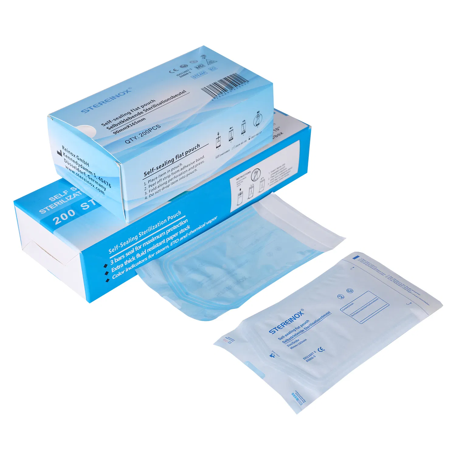 Self Sealing Sterilization Pouch for Medical Instrument