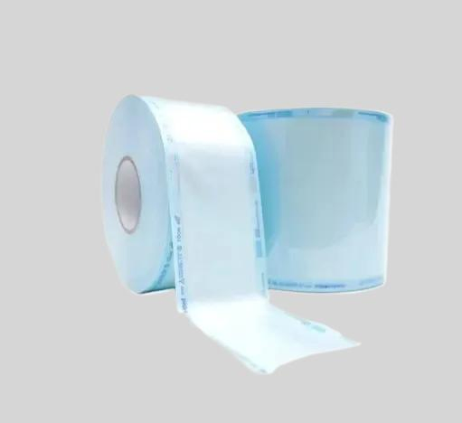 Customized Medical Surgical Device Sterilization Packing Pouches Autoclave Heat Sealing Flat Reels Roll Medicinal Sterilization Reel Sterilization Gusseted