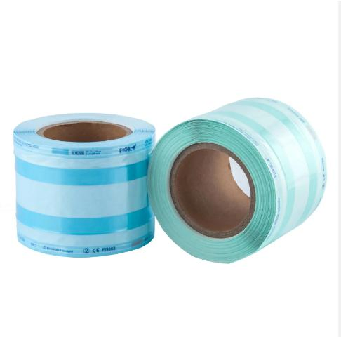 Medical Autoclave Package Heat Sealing Sterilization Pouch Gusseted Reels Roll