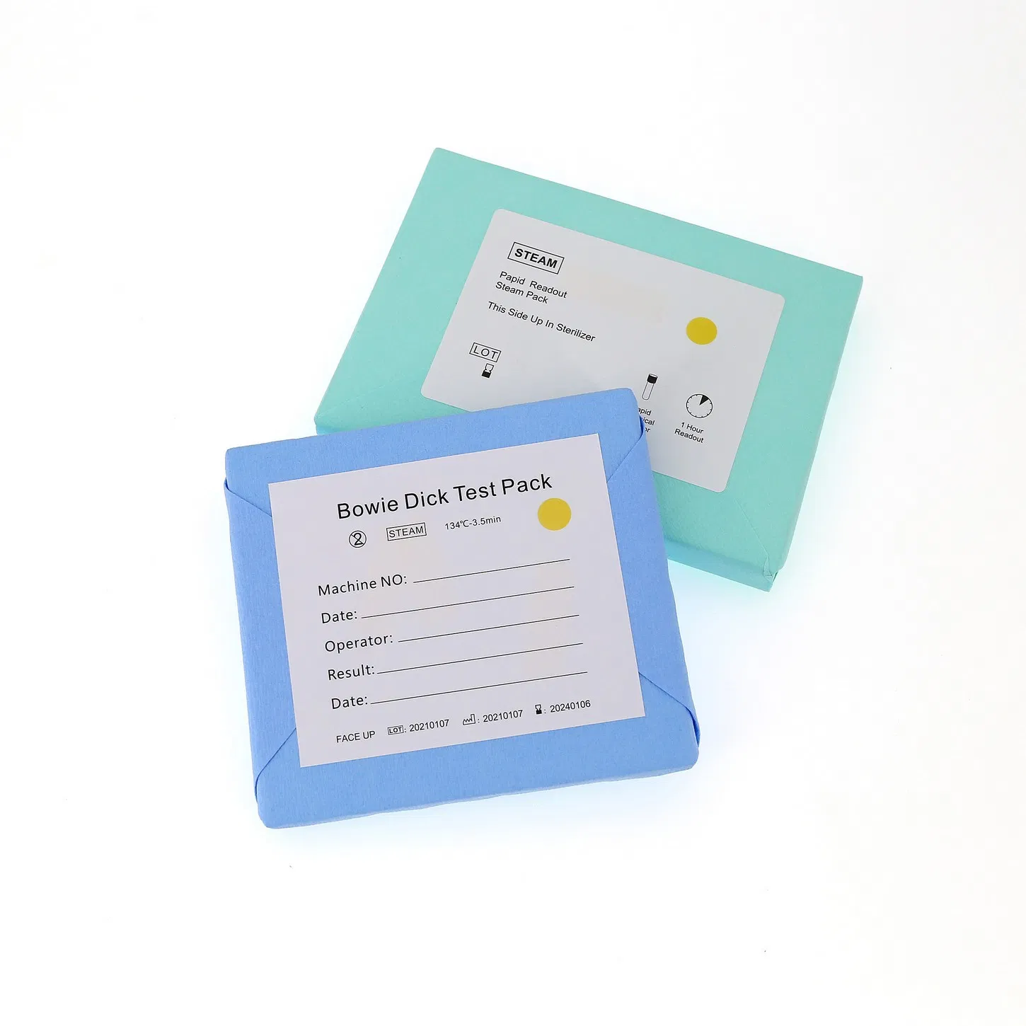 Environmental Single Use Test Equipment Card Bowie Dick Test Pack for Hospital