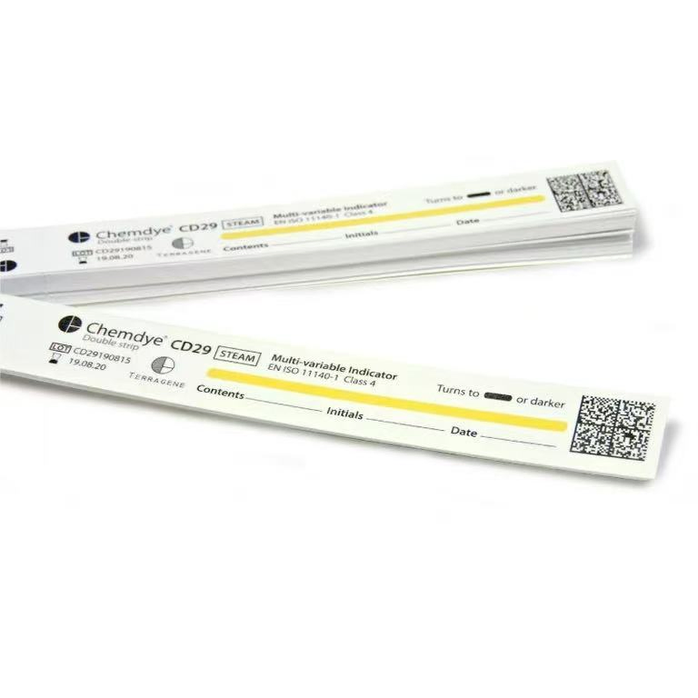 Chemical Indicators Strips for Steam Sterilization Level 4 Sterilization Biological Indicator Card Monitoring System