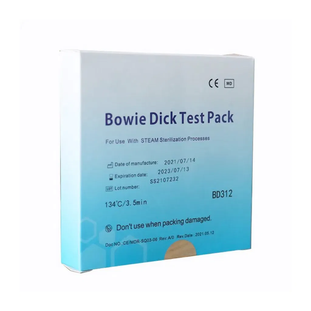 Bd Test Pack Bowie Dick Test Pack for Steam Sterilization Indicator