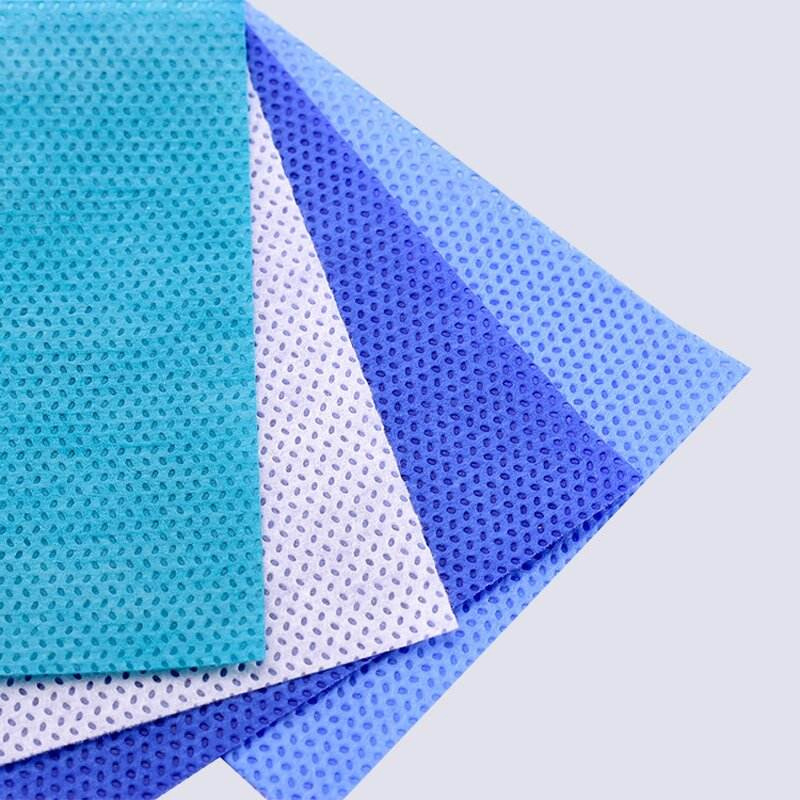 Waterproof SMMS Spunbonded Melt Blown Sterilization Non Woven Fabric Roll for Hospital Wrapping