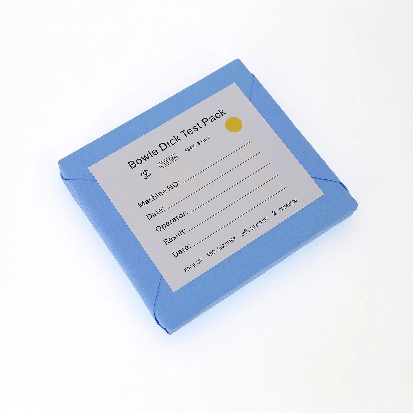 Environmental Single Use Test Equipment Card Bowie Dick Test Pack for Hospital