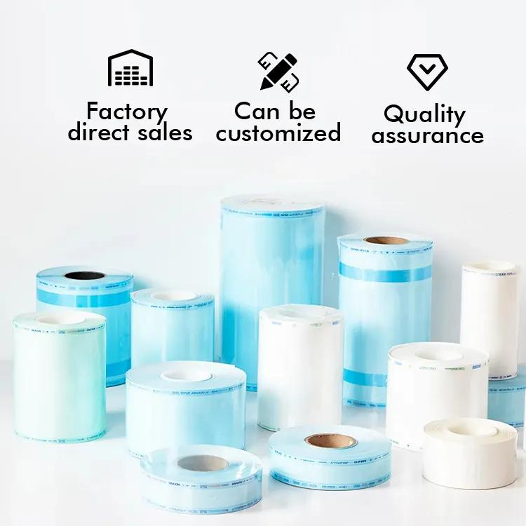 Sterile Gusseted Reel Pouch Bag Medical Disposable Packaging