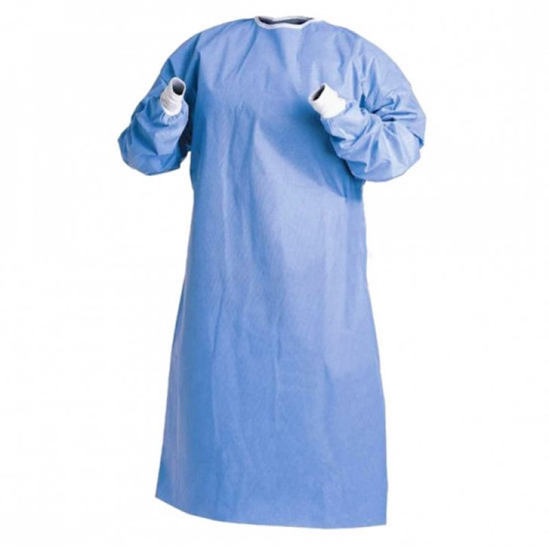 Non Sterile or Sterile Antistatic Waterproof Disposable SMS Non Woven Surgical Gown