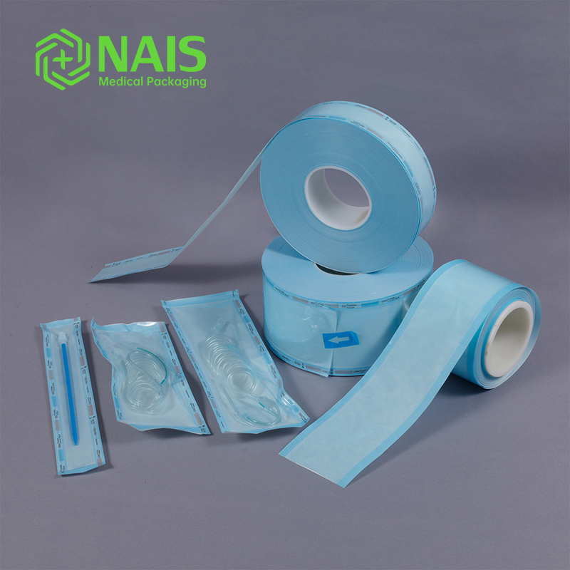Steam and Eo Sterilization Heat Sealing Flat Packaging Sterilization Pouch Medical Roll Reel