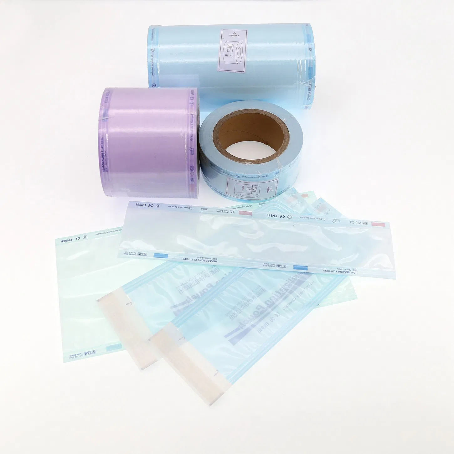 Medical Disposable Heat Sealing Steam/ Autoclave/ Eo Sterilization Flat/ Gusseted/ Plasma Tyvek Reel