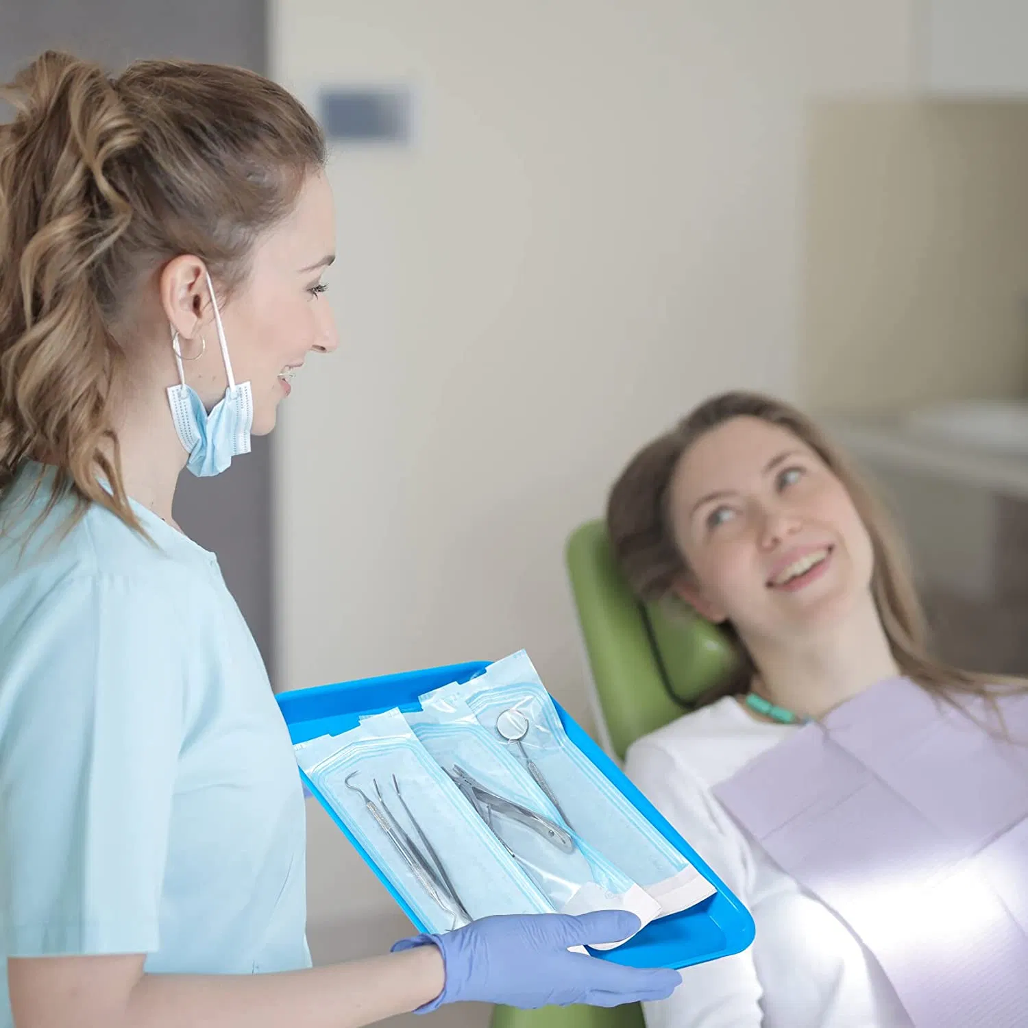 SJ Multicolor Dental Self-sealing Sterilization Pouch Sterilization Pouches for Autoclave