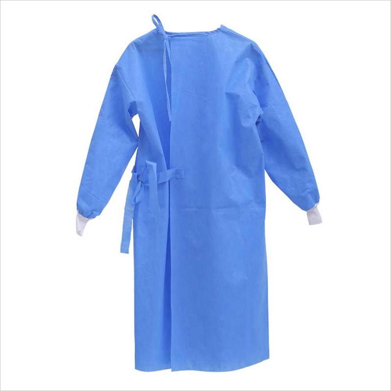 Cheap Disposable SMS Non Woven Surgical Gown with Straps on Neck
