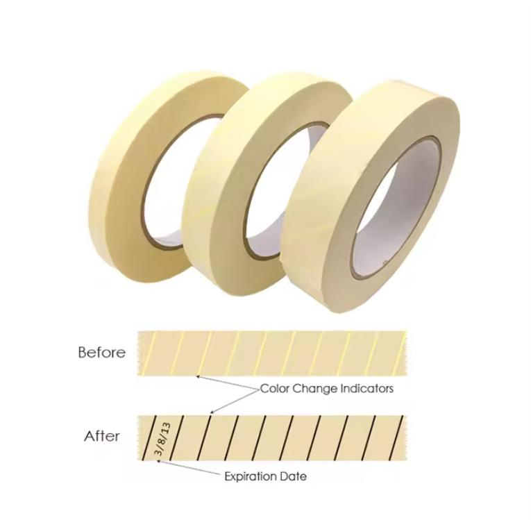 Autoclave Indicator Tape Medical Sterilization Disposable Chemical Steam Indicator Tape for Hospital