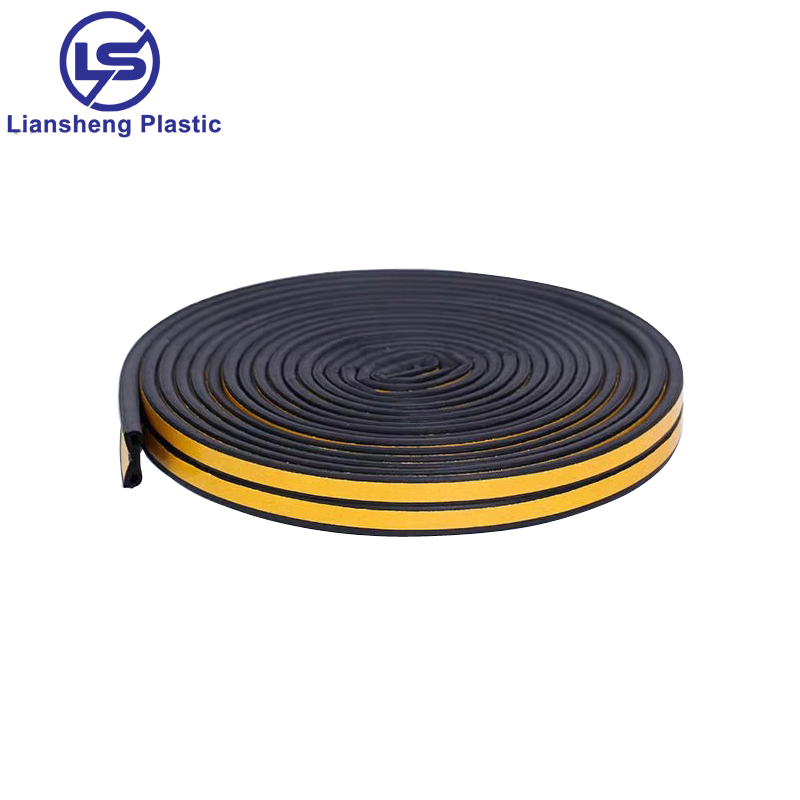 Draught Excluder Door and Window Weatherproof Self Adhesive EPDM Rubber Seal Strip Weather Strips P Type 9X4mm