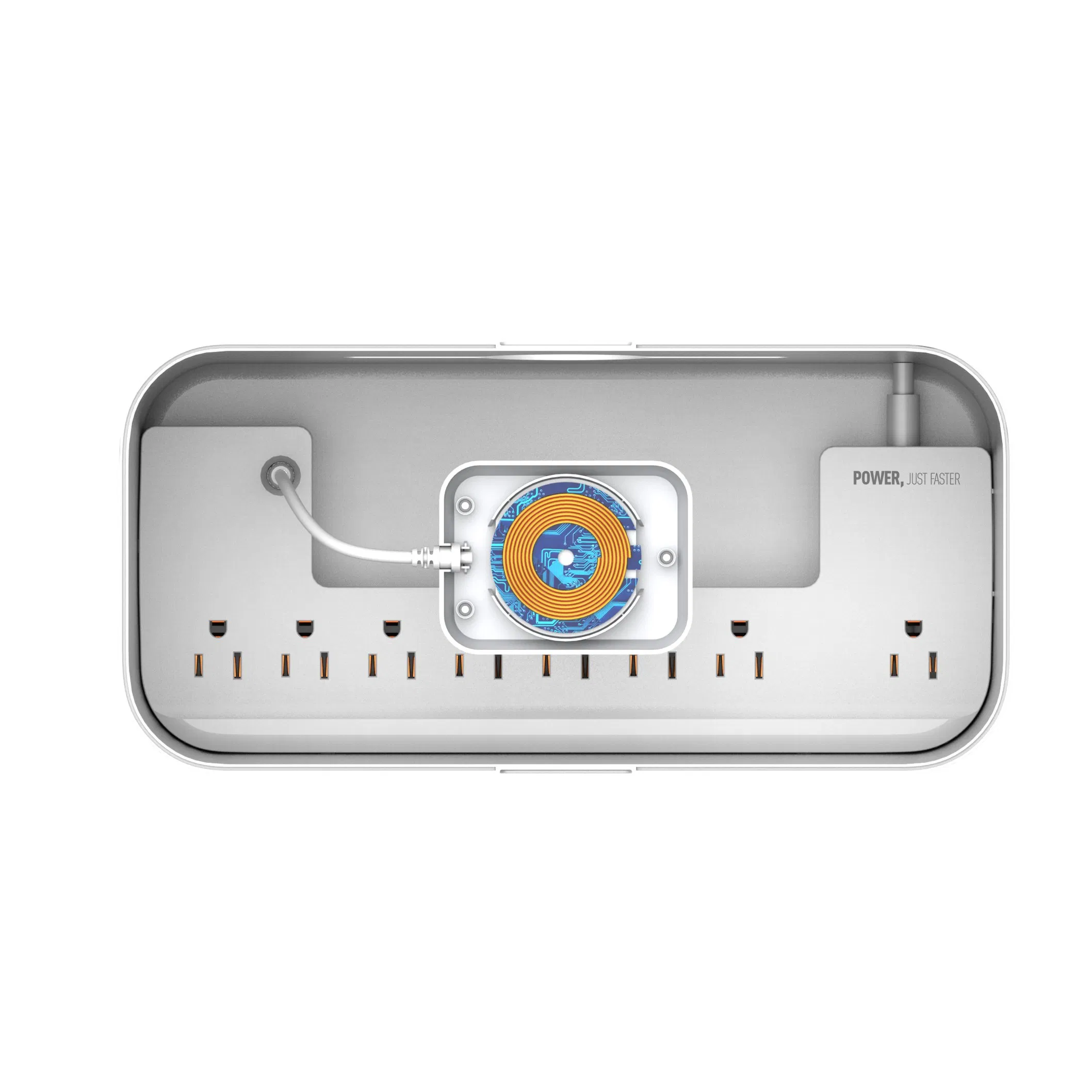 Ldnio Sn5311W 5 Us Outlets Charging Station Type Management Power Strip Support Wireless Charging and 20W Pd Fast Charging