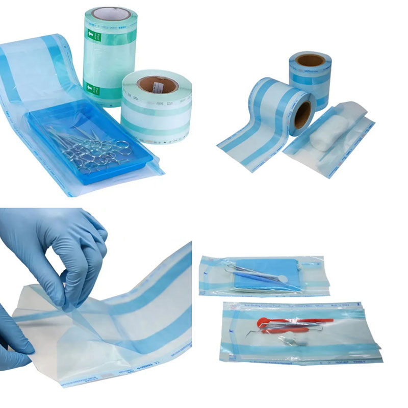 Good Quality Heat Sealing Medical Paper Compound Film Sterilization Flat Reel Roll