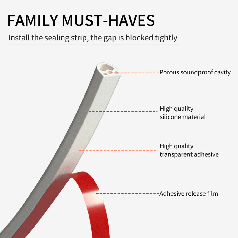 D-Type Weather Stripping Soundproofing and Windproof Door &amp; Window Seal Strip