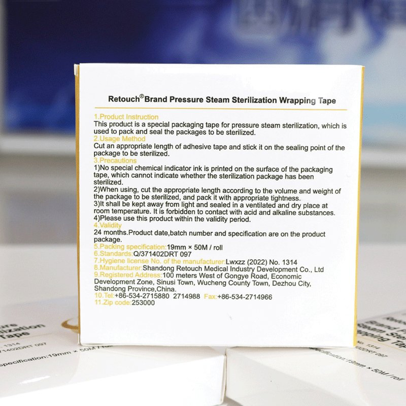 Medical Pressure Autoclave Sterilization Steam Indicator Tape