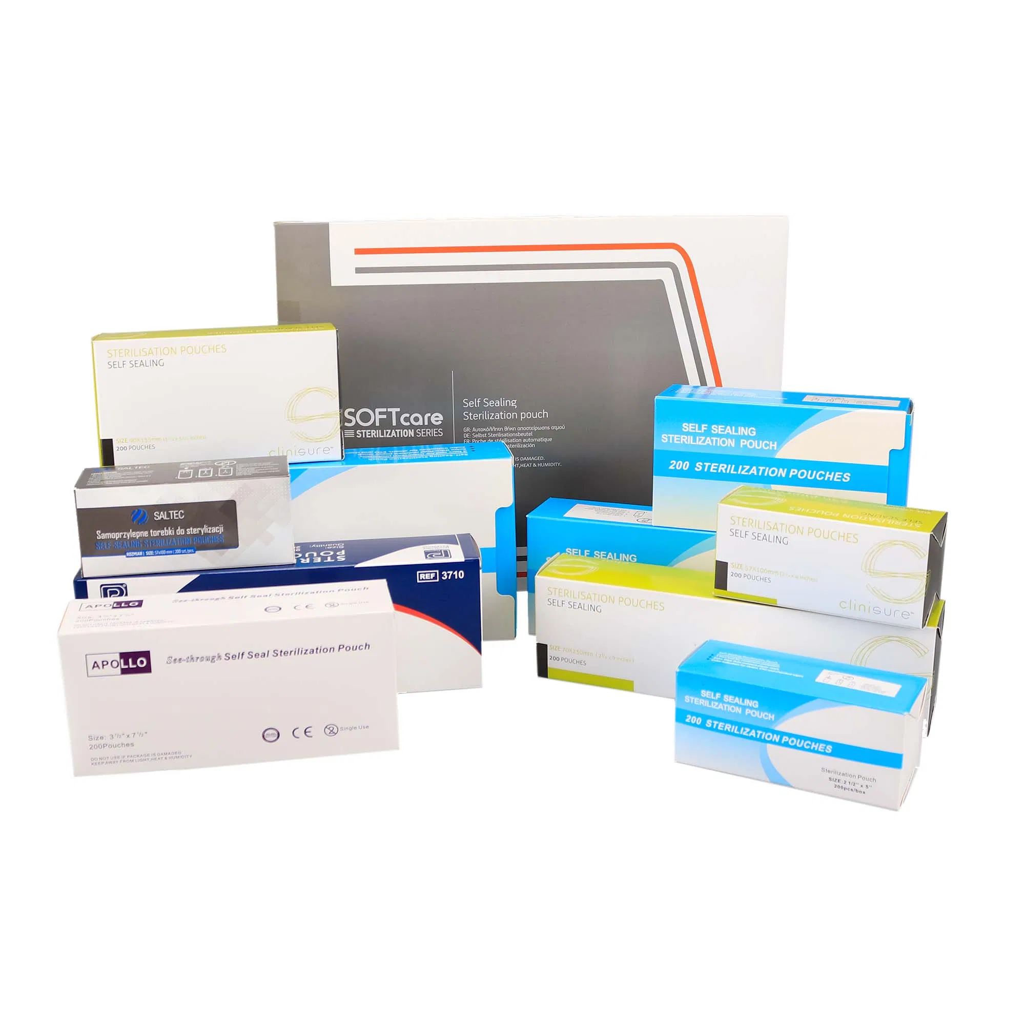 Self-Sealing Sterilization Pouch Dental Medical Packaging EOS Sterile Pouch