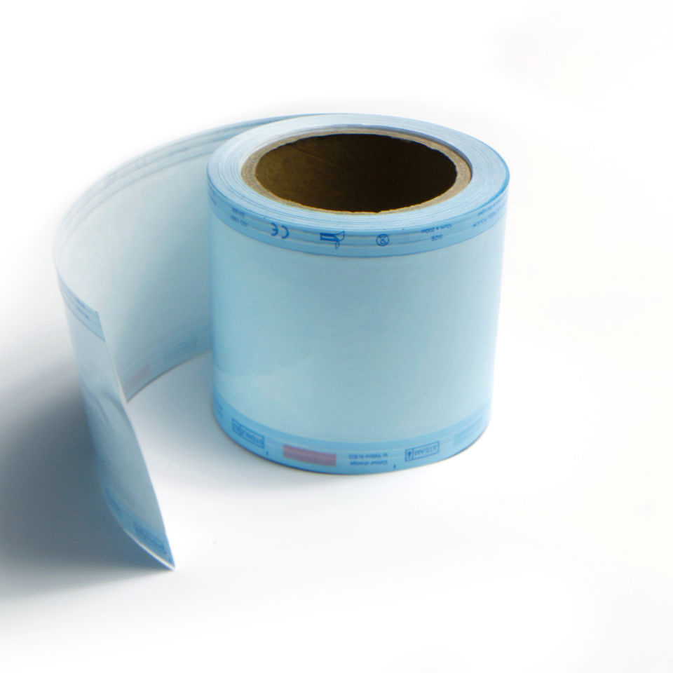 Medical Grade Heat Sealing Dental Autoclave Pouch Sterilization Gusseted Reels