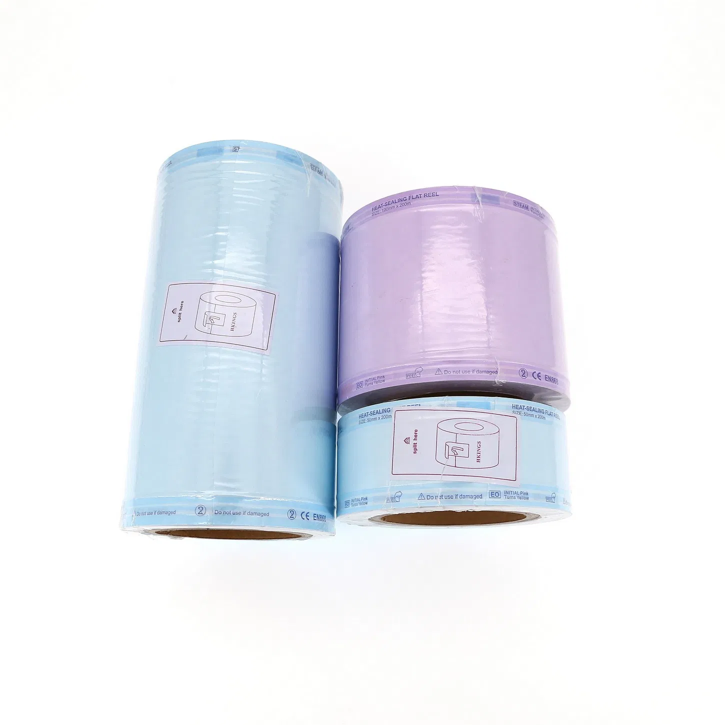 Medical Disposable Heat Sealing Steam/ Autoclave/ Eo Sterilization Flat/ Gusseted/ Plasma Tyvek Reel