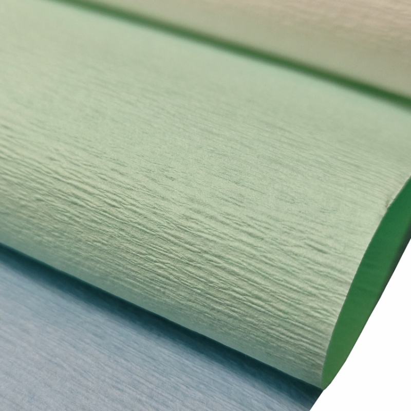60GSM Medical Grade Sterilization Crepe Paper Green/Blue 500-1000mm Customized OEM
