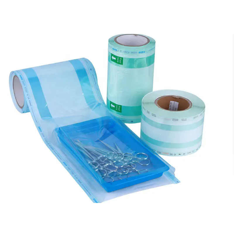 in Stock Disposable Medical Surgical Heat Sealing Sterilization Roll Flat Reel