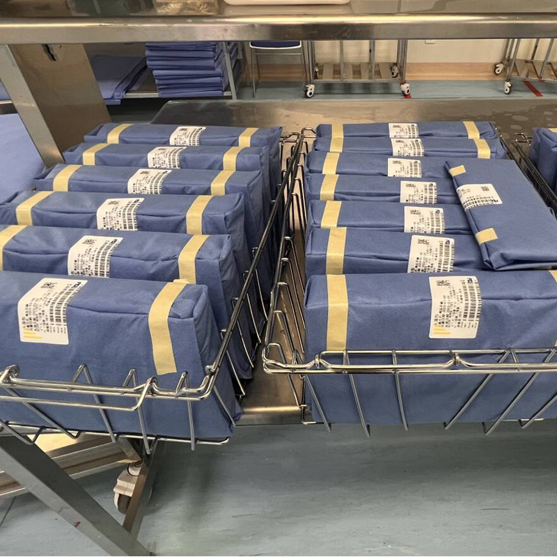 Non-Woven Smmms Sterilization Wrap Consumables Cssd Auotclave Wrap