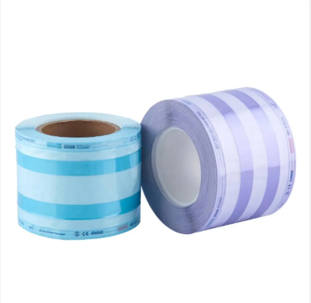 Medical Autoclave Package Heat Sealing Sterilization Pouch Gusseted Reels Roll