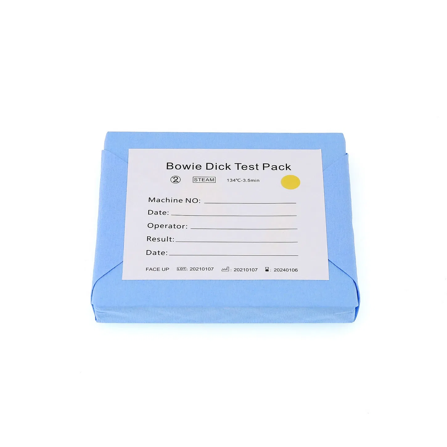 Environmental Single Use Test Equipment Card Bowie Dick Test Pack for Hospital
