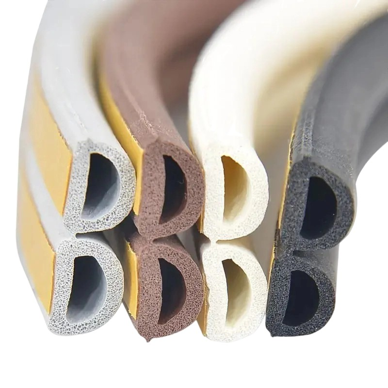 EPDM Foam D-Type Strip for Noise and Dust Reduction