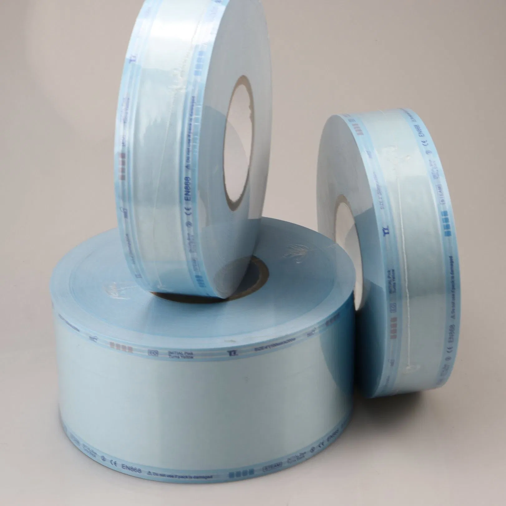 200m Medical Sterilization Reel Eo Steam Pouch Bag Gusseted Sterilization Pouches Roll Pouch