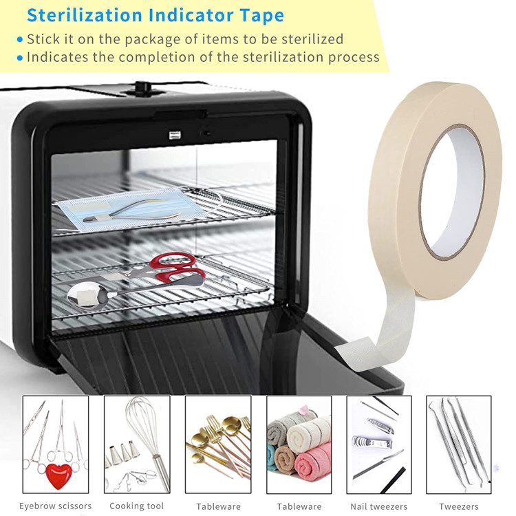 SJ Hospital Supplies Autoclave Medical sterilization Indicator Tape Steam Indicator Tape