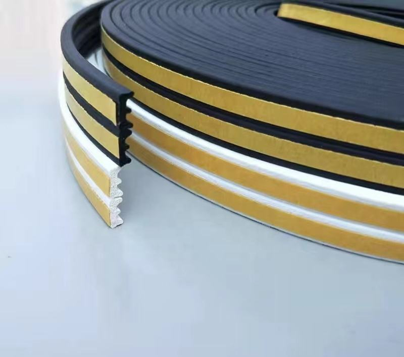 E Type Household EPDM Foam Door and Window Self-Adhesive Waterproof Sealing Strip